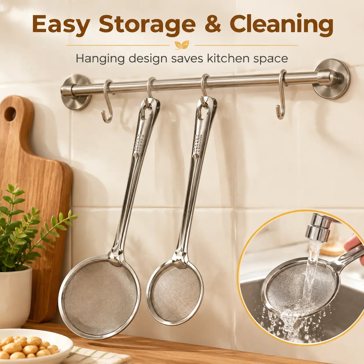 2‑in‑1 Oil‑Frying Filter Clip, Kitchen Food Strainer Tongs for Fried Food 🍳 - image 8