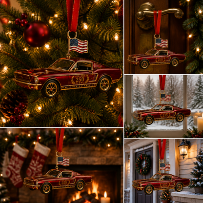 🔥Last 30pcs✨⏰ Limited anniversary edition✨49% OFF!🔥250th Anniversary Vintage Red Car Ornament
