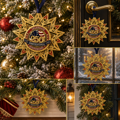 ✨250th Anniversary Commemorative Medal Christmas Tree Ornament