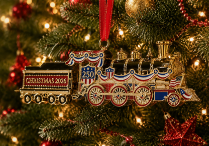 🔥Last 30pcs✨⏰ Limited anniversary edition✨49% OFF!🔥250th Anniversary Edition Christmas Train Ornament
