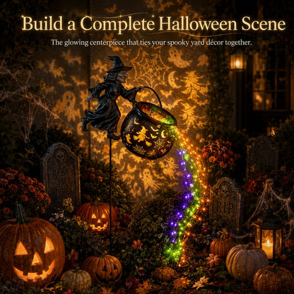 🔥Last Day 49% OFF🎃Halloween Witch Cauldron Garden Light - image 9