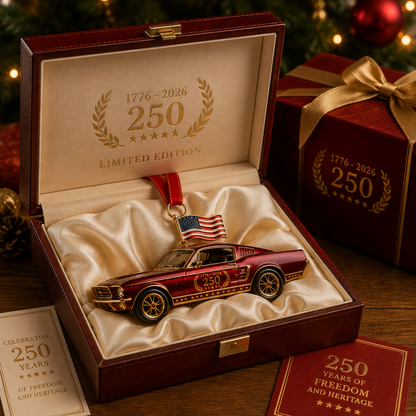 🔥Last 30pcs✨⏰ Limited anniversary edition✨49% OFF!🔥250th Anniversary Vintage Red Car Ornament