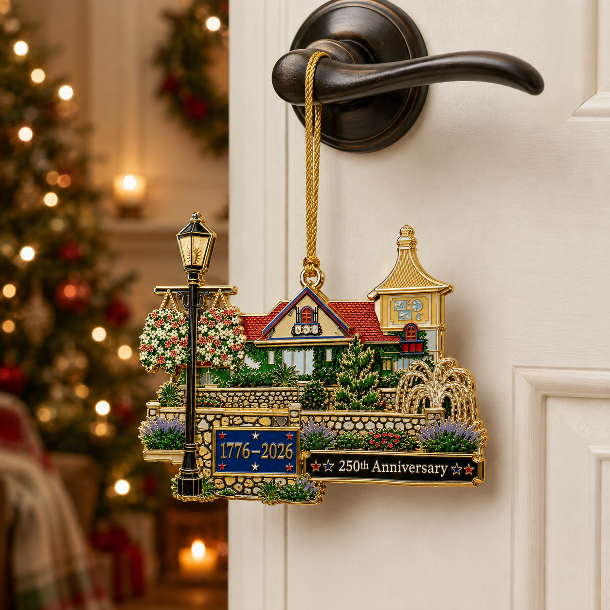 🎉250th Anniversary "Cozy Home" Christmas Ornament