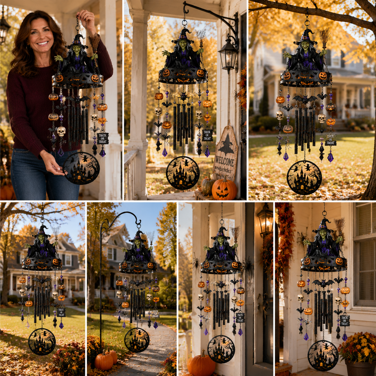 ✨2026 New High-Quality Fully Handmade Custom Witch-Themed Outdoor Wind Chime