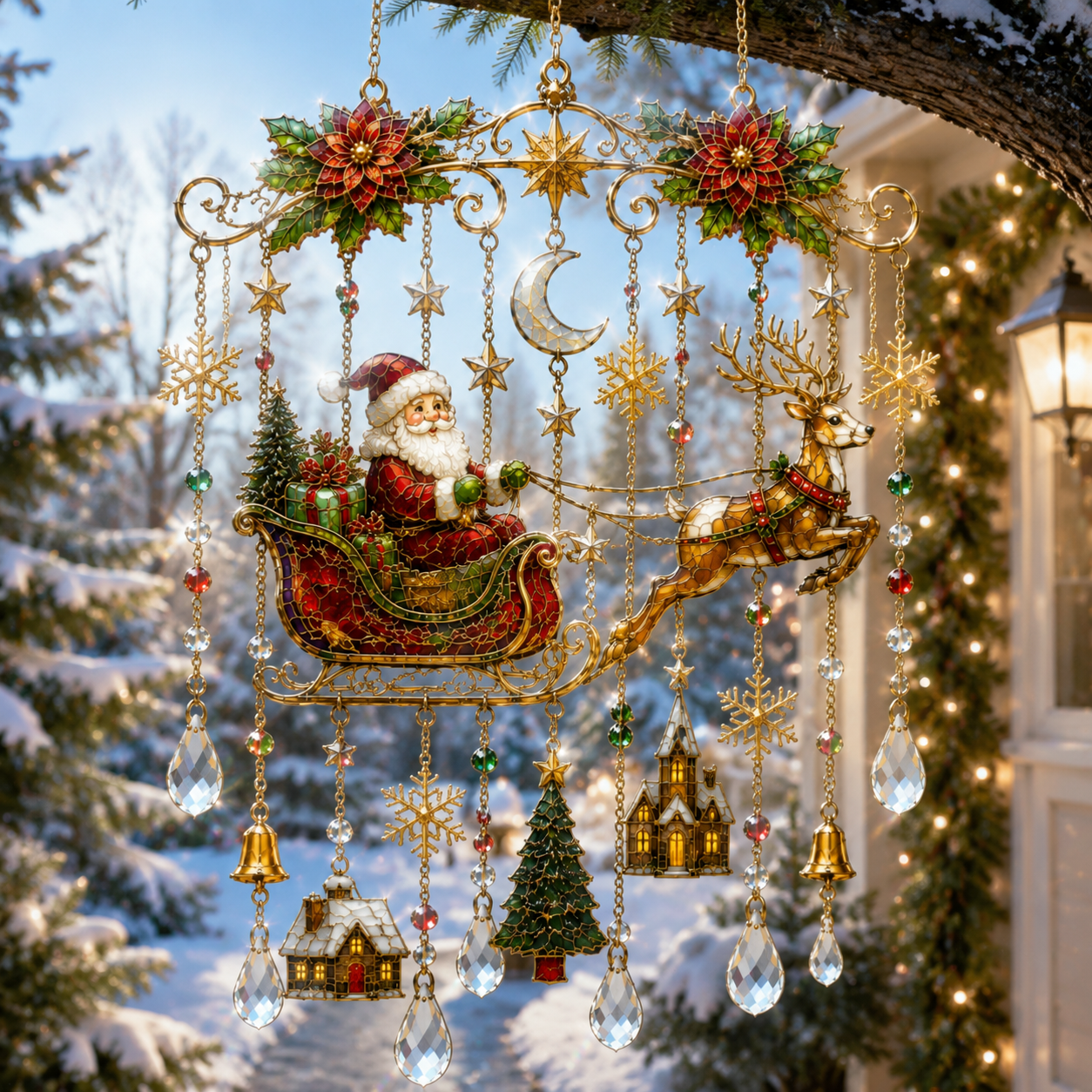 ⏰LIMITED TIME 49% OFF!🔥 -High-quality handmade Christmas window decorations