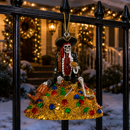 ✨ Halloween Pirate Skull Hanging Decoration