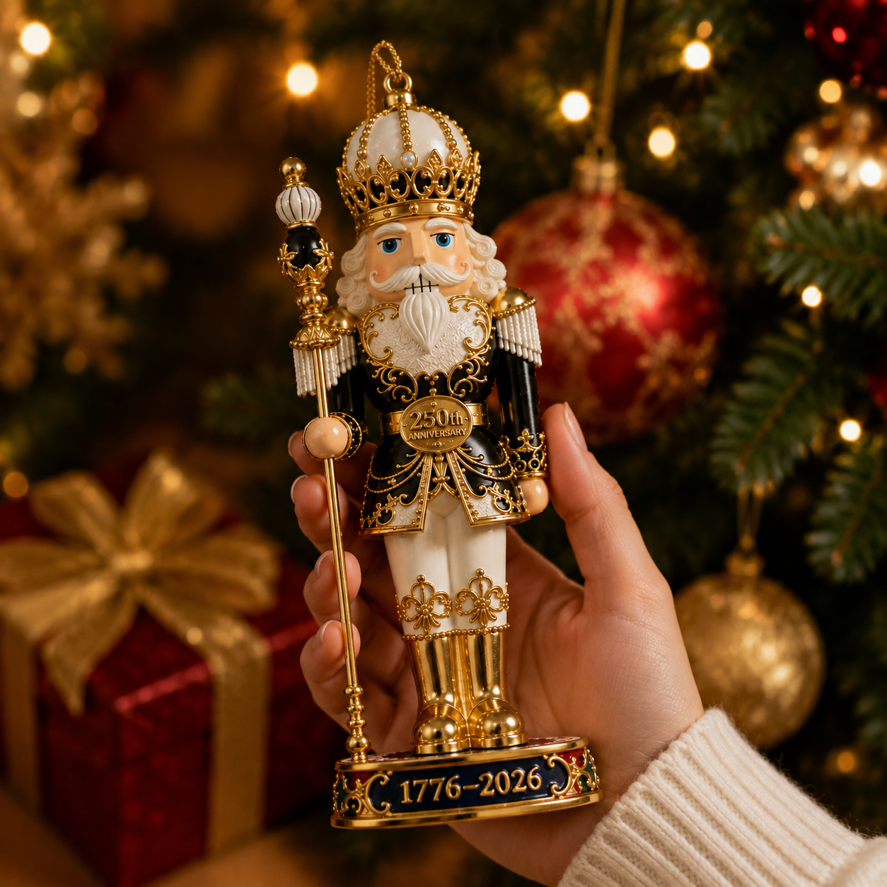 🔥Last 30pcs✨⏰ Limited anniversary edition✨49% OFF!🔥2026 America 250th Anniversary Imperial Nutcracker King Ornament