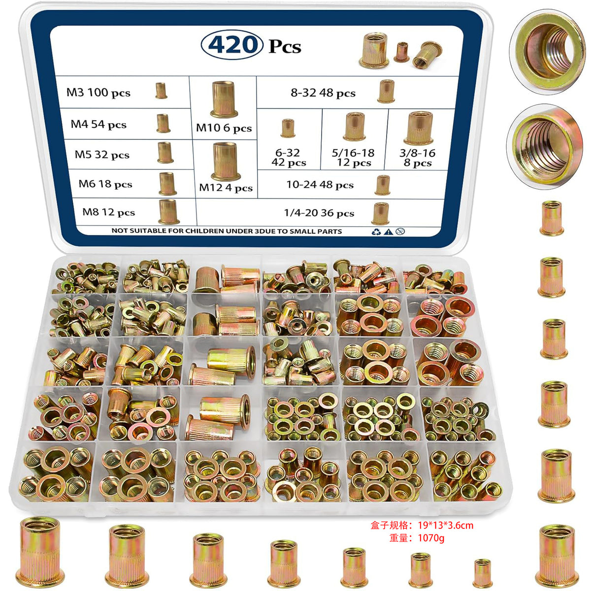 Complete M3-M8 Rivet Kit