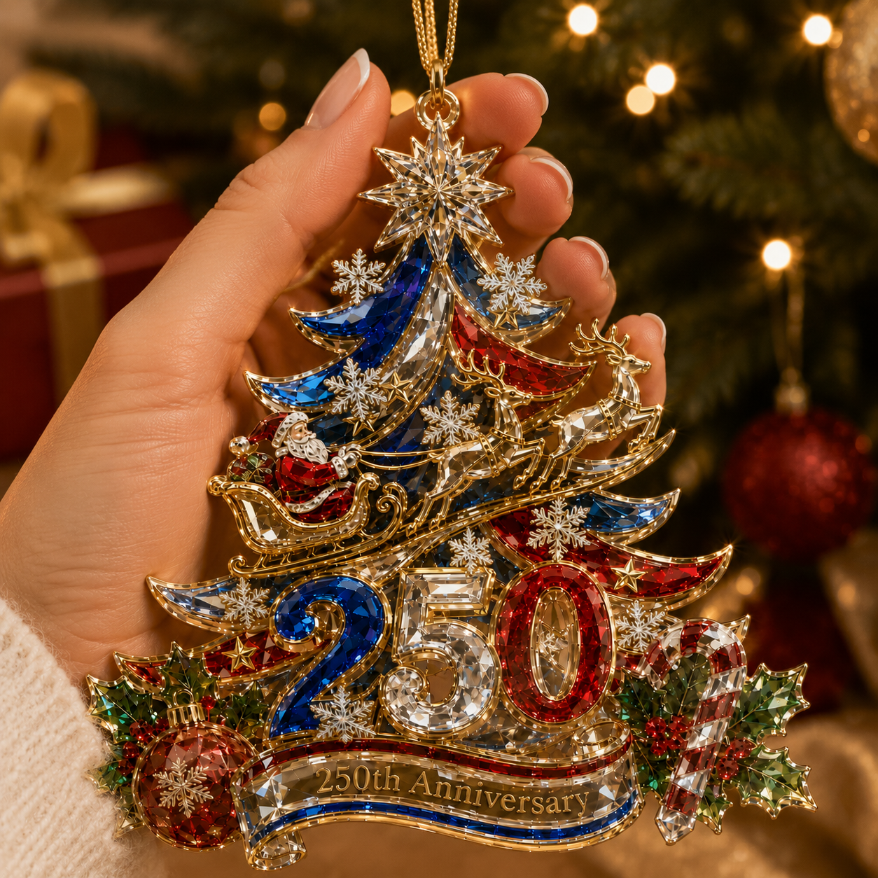 🔥Last 30pcs✨⏰ Limited anniversary edition✨49% OFF!🔥250th Anniversary Crystal Christmas Tree