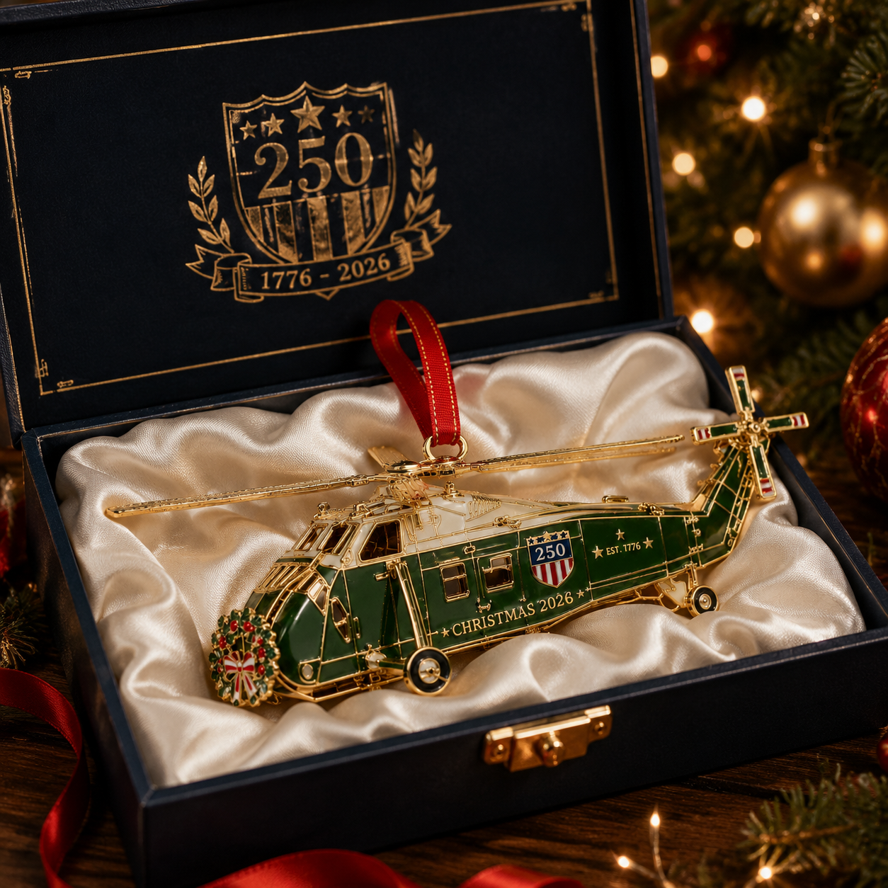 🔥Last 30pcs✨⏰ Limited anniversary edition✨49% OFF!🔥250th Anniversary Edition Helicopter Ornament
