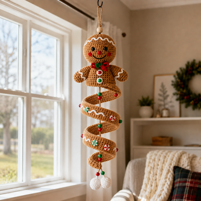 ☃️ Crochet Snowman Spiral Ornament DIY Kit | Complete Beginner-Friendly Set with Soft Yarn, Crochet Hook, Festive Beads, Snowflakes & Step-by-Step Guide 🧶🎄✨ - image 26