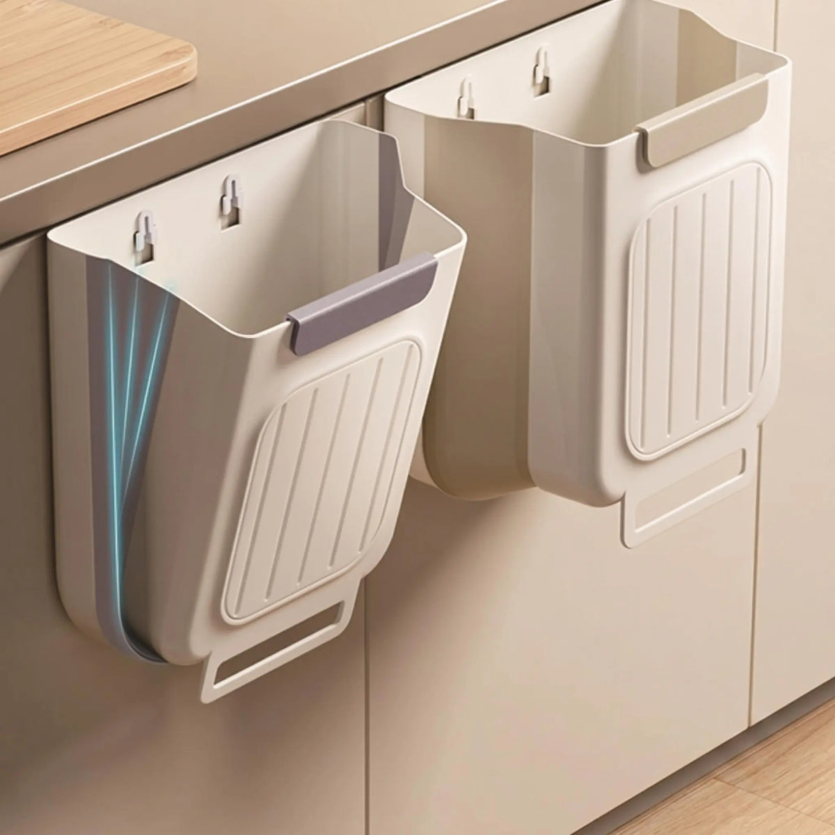 2026 New Hanging Bin for Kitchen Cabinet Doors, Plastic Folding Garbage Bin for Cabinet🗑️ - image 10