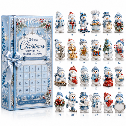 ✨24-Day Christmas Countdown Advent Calendar – Snowman Christmas Series