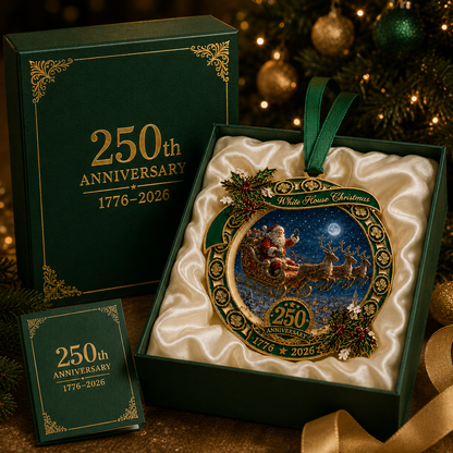 🔥Last 30pcs✨⏰ Limited anniversary edition✨49% OFF!🔥250th Anniversary Edition Santa's Sleigh Scene Ornament