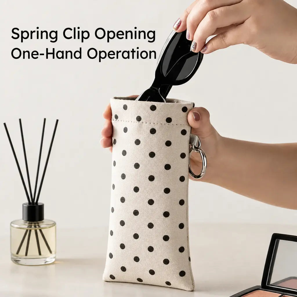 Soft PU Leather Sunglasses Pouch Elastic Opening Eyeglasses Bag 🕶️ - image 3