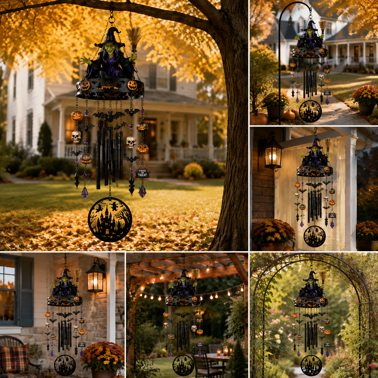 ✨2026 New High-Quality Fully Handmade Custom Witch-Themed Outdoor Wind Chime