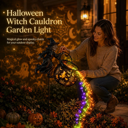 🔥Last Day 49% OFF🎃Halloween Witch Cauldron Garden Light - image 1