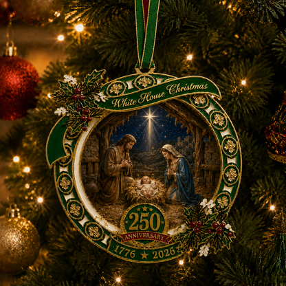 🔥Last 30pcs✨⏰ Limited anniversary edition✨49% OFF!🔥250th Anniversary Nativity Scene Christmas Ornament