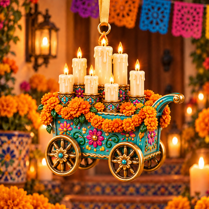 2026 Día de Muertos Village Ornaments – Miniature Market & Marigold Keepsake Collection - image 6