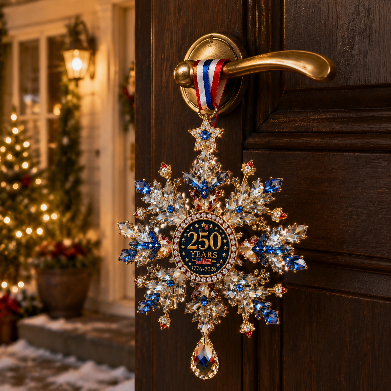 ❤️✨High-quality crystal snowflake ornaments