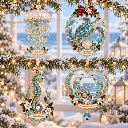 "Ocean Treasures" – Marine Life Christmas Commemorative Ornament - image 5