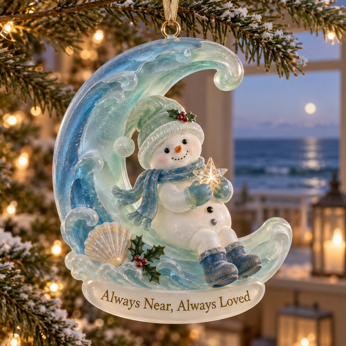 Coastal Snowmen Christmas Decor |  Lasting Love - image 1