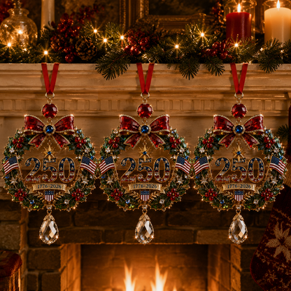 ✨ Limited anniversary edition✨⏰49% OFF!🔥Crystal Christmas Wreath Christmas Tree Ornament