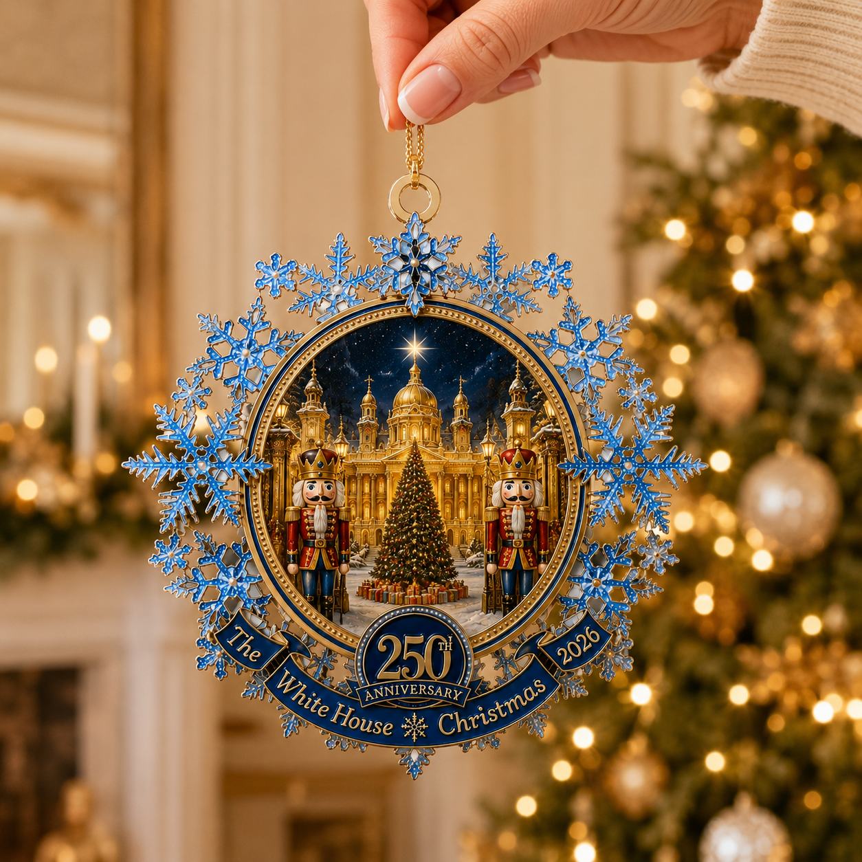 🔥Last 30pcs✨⏰ Limited anniversary edition✨49% OFF!🔥Blue Snowflake Christmas Tree Ornament