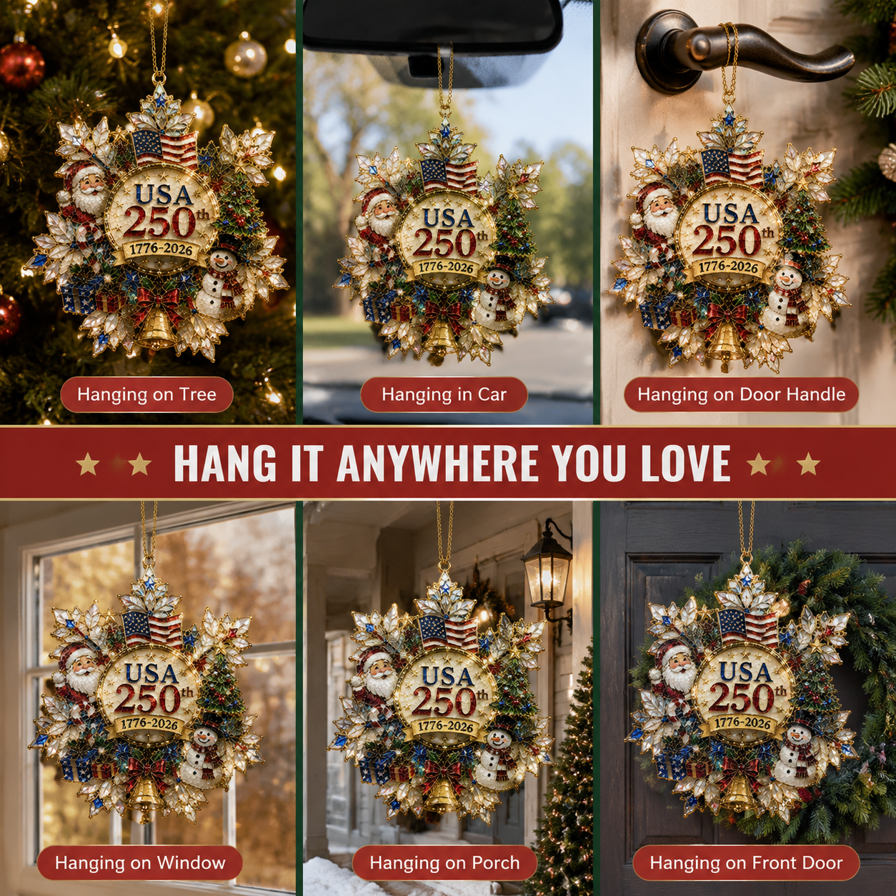 ✨ Limited anniversary edition✨⏰49% OFF!🔥Snowflake Christmas tree ornament