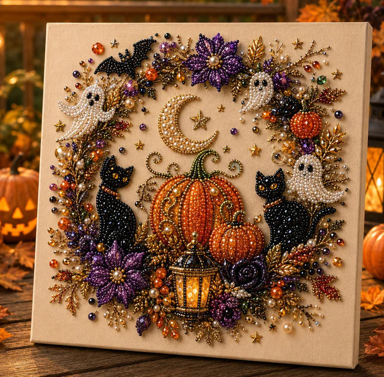 ✨Hot DIY Diamond Art Kit🎃 Create Your Own Spooky Halloween/Christmas Decoration