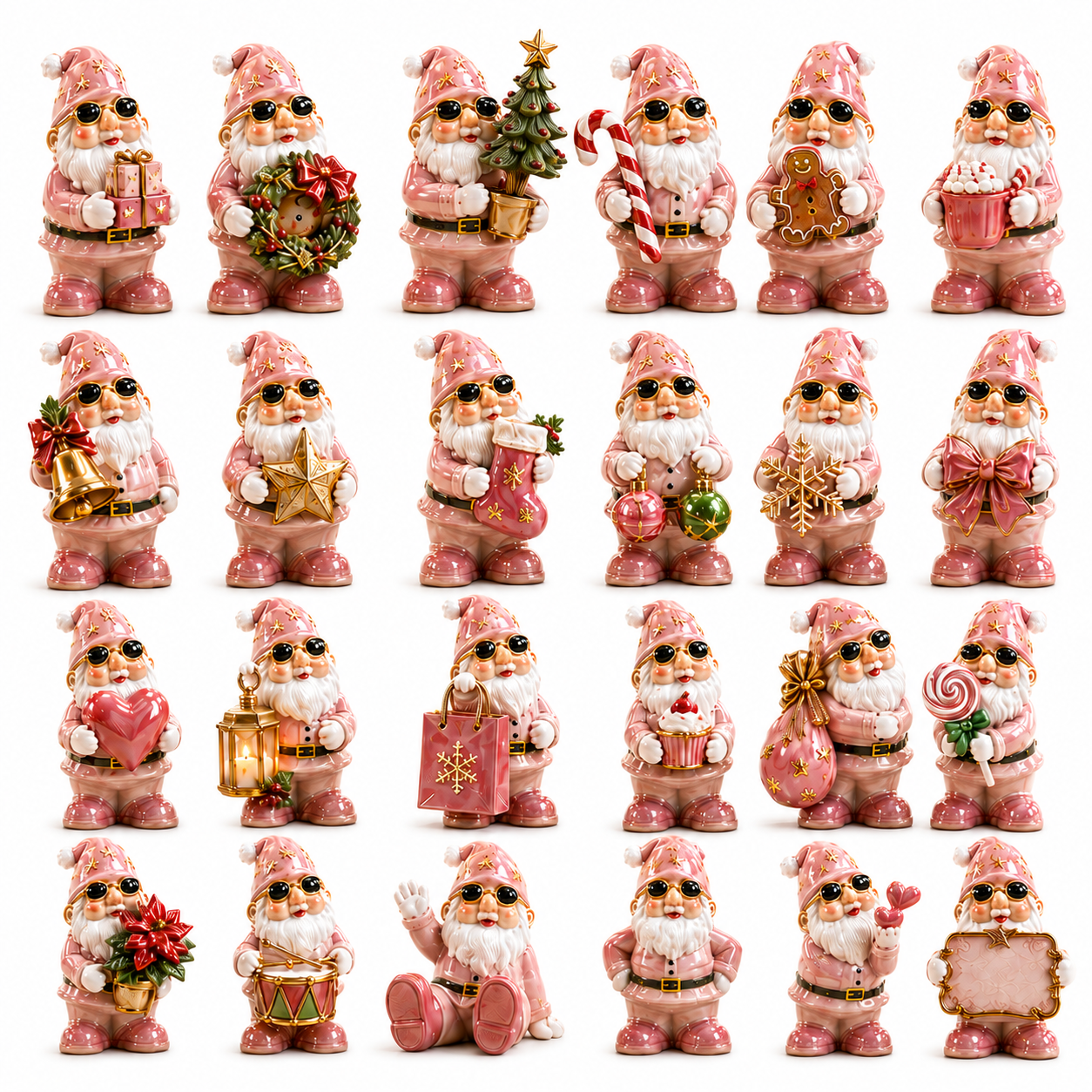 ✨24-Day Christmas Countdown Advent Calendar – Pink Dwarf Series