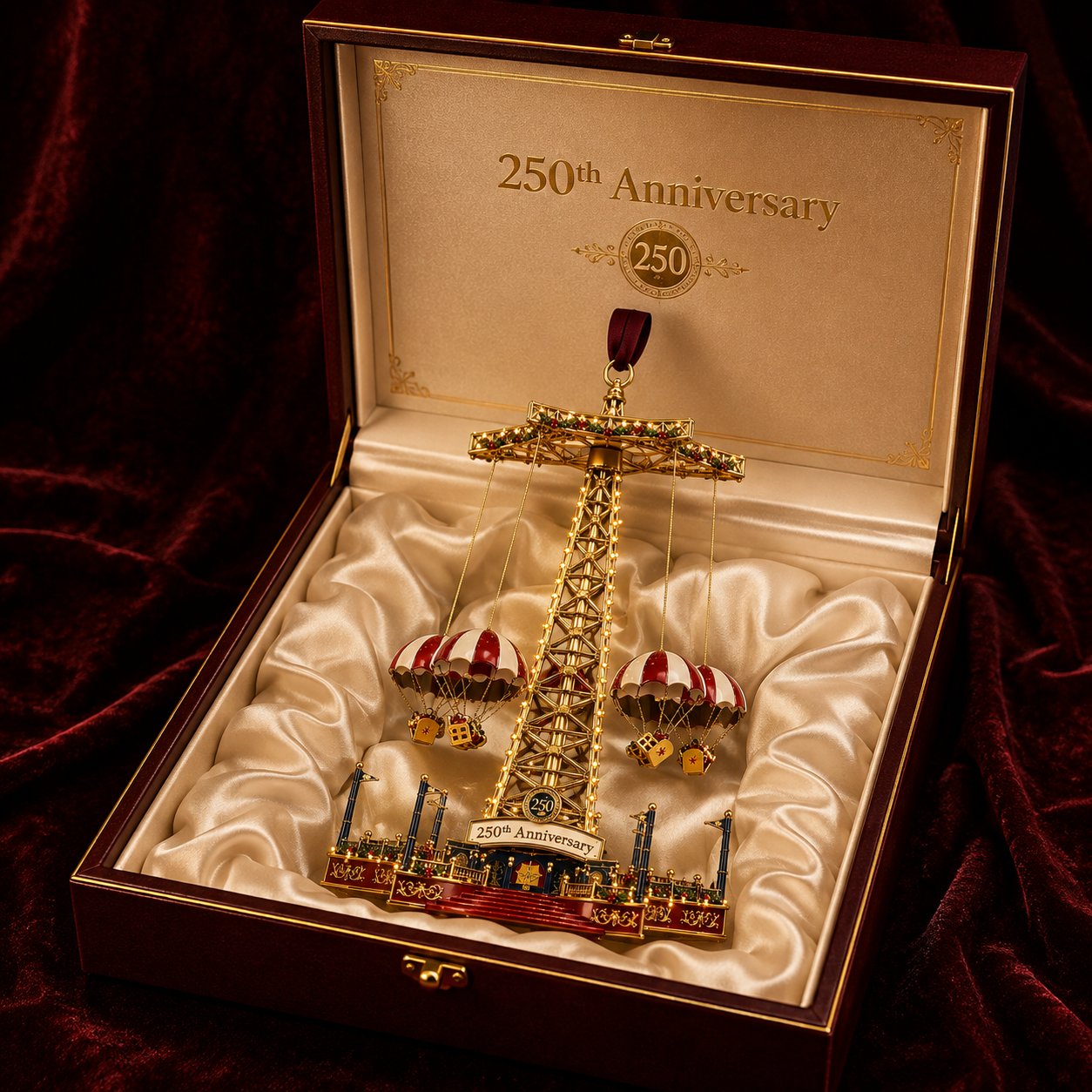 ✨250th Anniversary Carousel Tower Christmas Tree Ornament