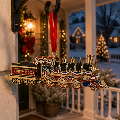 🔥Last 30pcs✨⏰ Limited anniversary edition✨49% OFF!🔥250th Anniversary Edition Christmas Train Ornament
