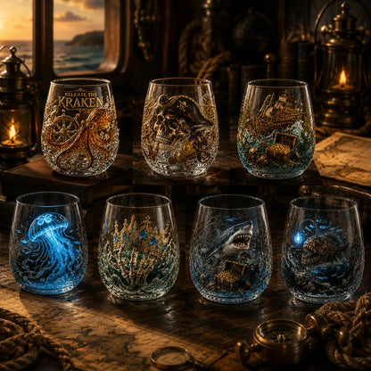 ⏰LIMITED TIME 49% OFF!🔥🌊Limited Edition Pirate Wine Glass Series