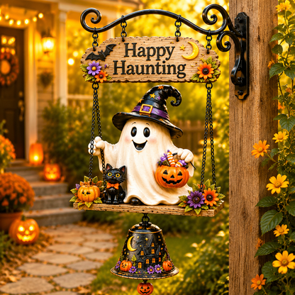 ⏰LIMITED TIME 49% OFF!🔥🔔Halloween Hanging Welcome Sign With Bell