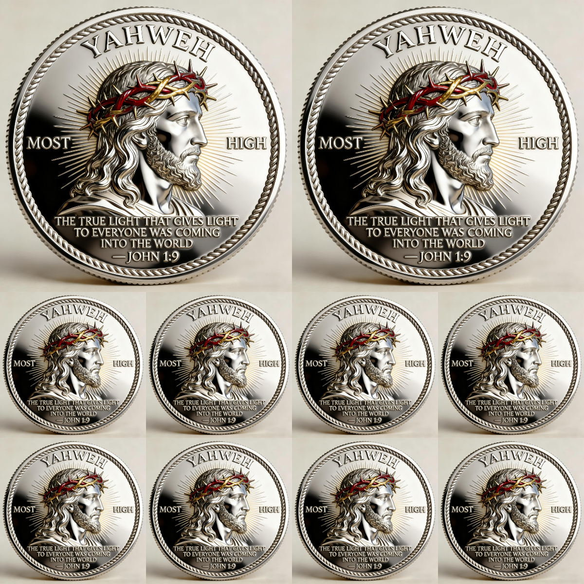 🏆🇺🇸 Limited Edition!🔥 🙏“Yahweh – The Living Light” Faith Commemorative Coin - image 5