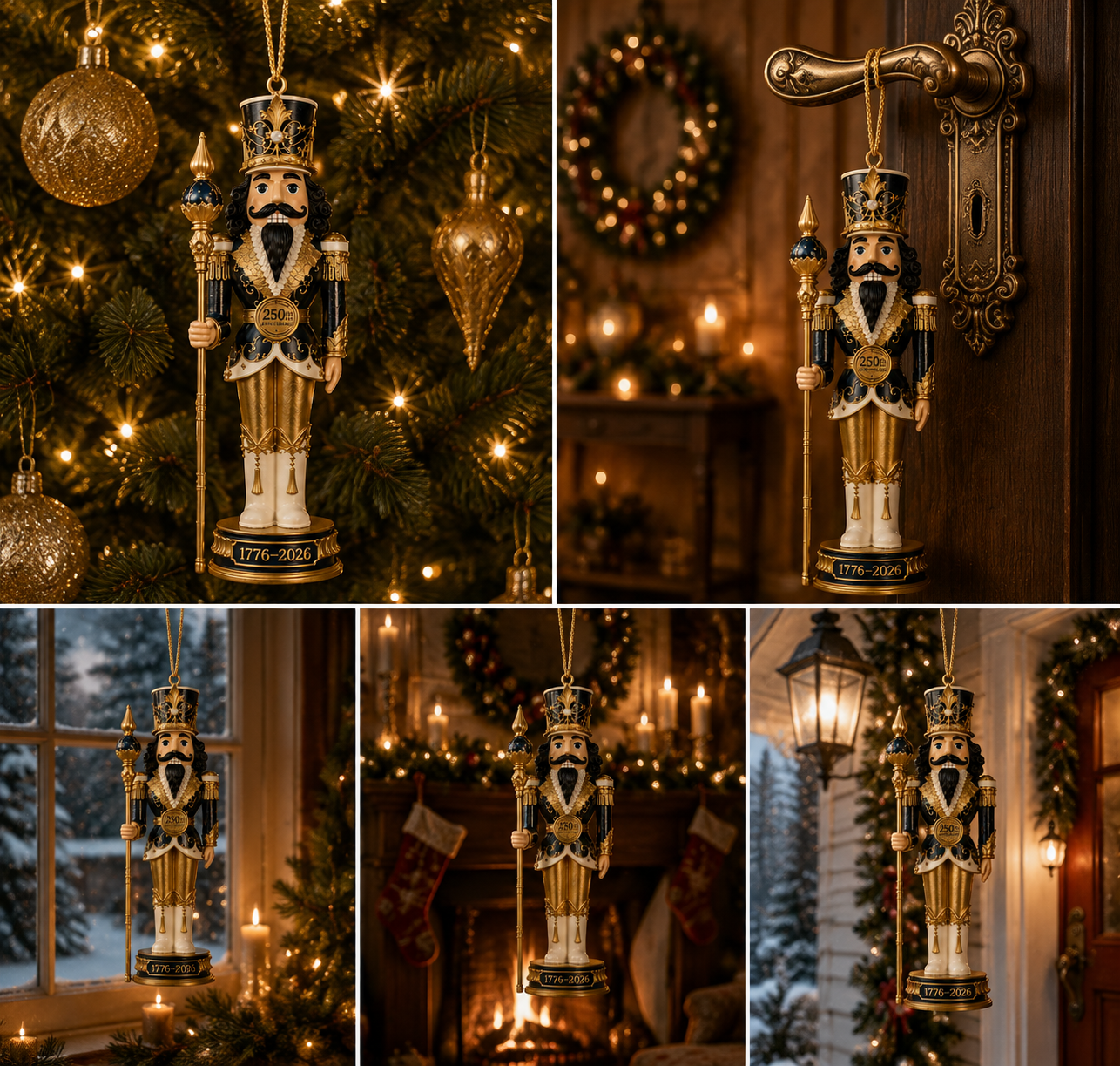 🔥Last 30pcs✨⏰ Limited anniversary edition✨49% OFF!🔥2026 America 250th Anniversary Midnight Blue Nutcracker King Ornament
