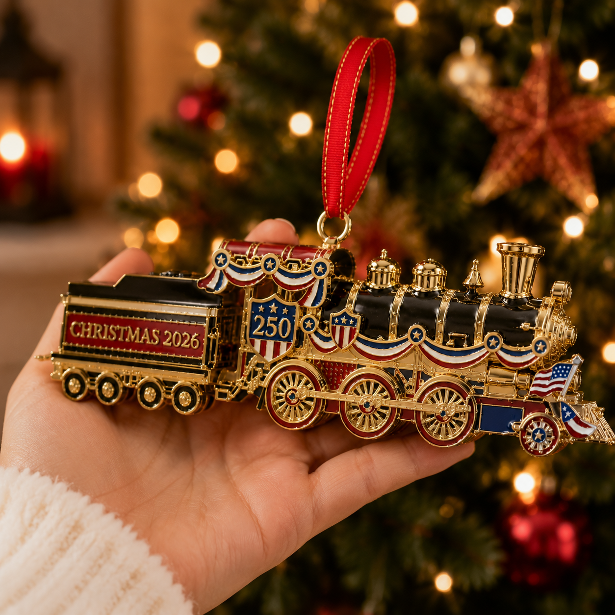 🔥Last 30pcs✨⏰ Limited anniversary edition✨49% OFF!🔥250th Anniversary Edition Christmas Train Ornament