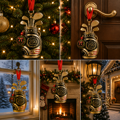 🔥Last 30pcs✨⏰ Limited anniversary edition✨49% OFF!🔥250th Anniversary Golf Christmas Ornament