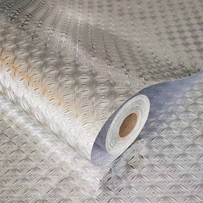 Kitchen Waterproof Oil Proof Aluminum Foil Sticker, Silver Texture Peel🧽 - image 14