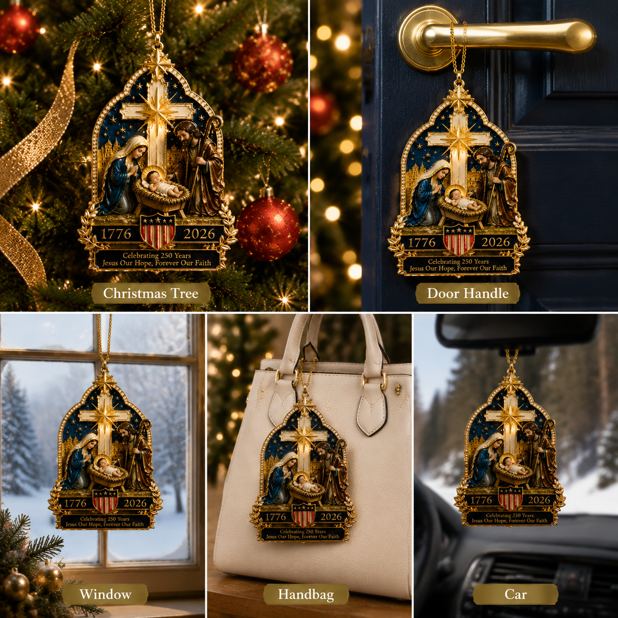 🔥Last 30pcs✨⏰ Limited anniversary edition✨49% OFF!🔥Nativity scene Christmas tree ornament