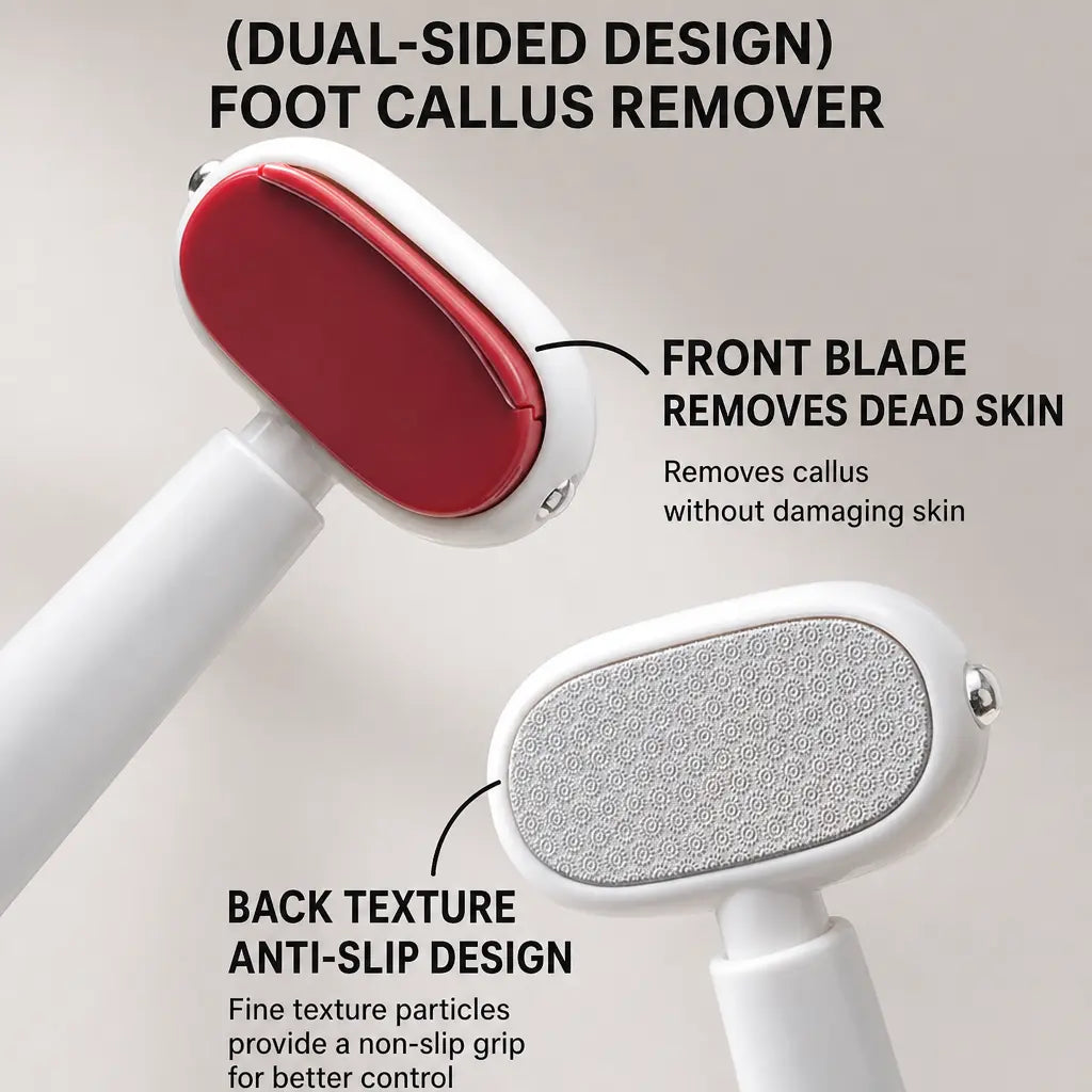 Dual‑Sided Foot Callus Remover, Replaceable Stainless Steel Blade Foot Scraper 🦶 - image 8
