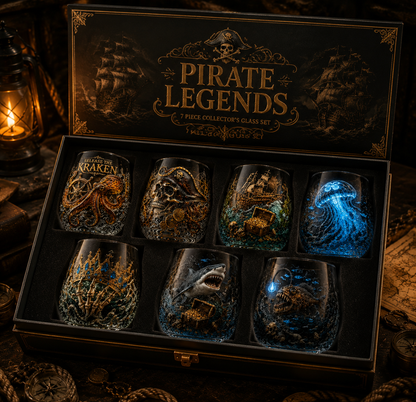 ⏰LIMITED TIME 49% OFF!🔥🌊Limited Edition Pirate Wine Glass Series