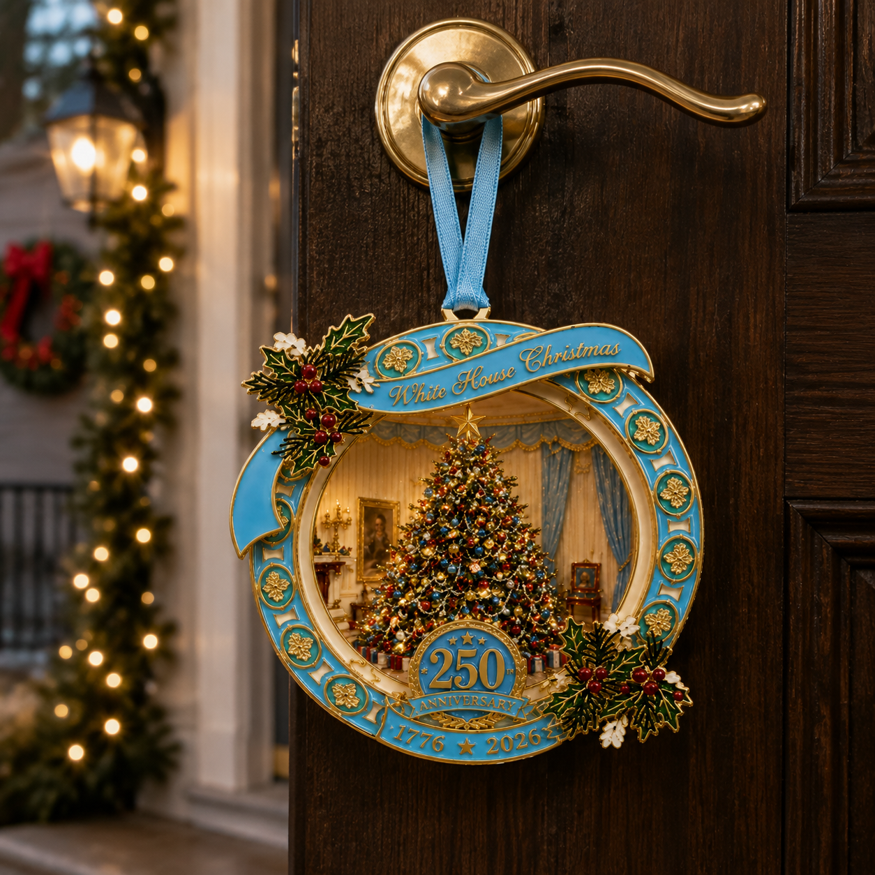 🔥Last 30pcs✨⏰ Limited anniversary edition✨49% OFF!🔥250th Anniversary View of the Christmas tree in the White House bedroom