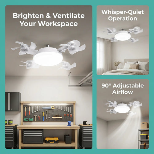 2026 New E27 Socket Ceiling Fan Light - image 1