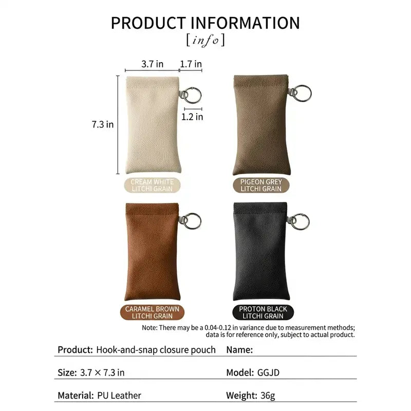 Soft PU Leather Sunglasses Pouch Elastic Opening Eyeglasses Bag 🕶️ - image 9