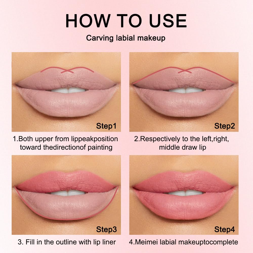 12Pcs Matte Lip Liner With Sharpener Set Waterproof Smudgeproof Precise Contour Lipstick Pens 🖌️ - image 6
