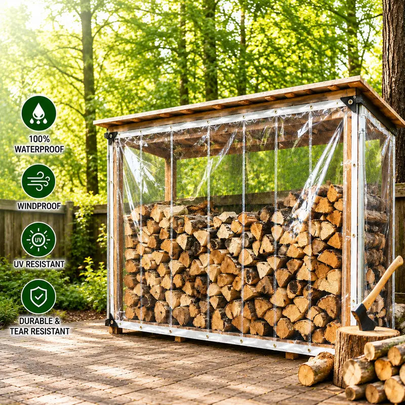 Clear Waterproof PE Tarp, Transparent Outdoor Cover with Metal Grommets🛡️ - image 4
