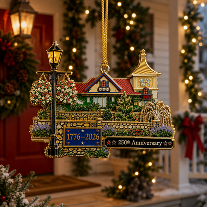 🎉250th Anniversary "Cozy Home" Christmas Ornament