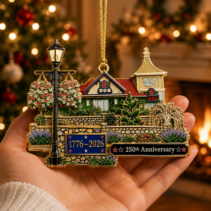 🎉250th Anniversary "Cozy Home" Christmas Ornament
